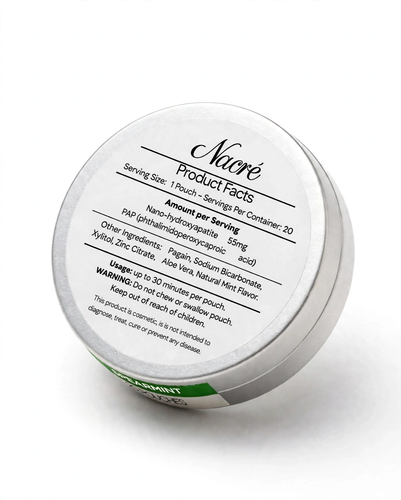 Nacré tin — product facts